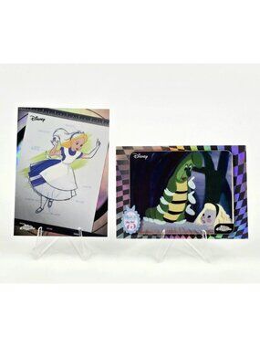 2026 Disney Topps Chrome Alice Ink & Paint Insert #I&P-8 + Original Concept Art
